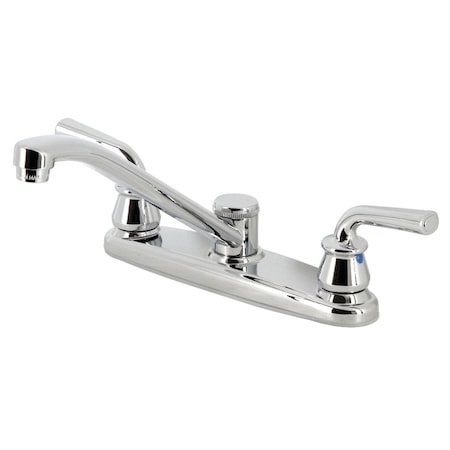 Kingston Brass 8" Centerset Kitchen Faucet, Polished Chrome KB271RXL